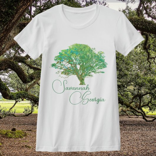 Savannah Georgia verzaubert Live Oak Tree T-Shirt