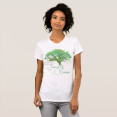 Savannah Georgia verzaubert Live Oak Tree T-Shirt (Vorne ganz)