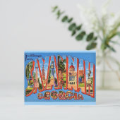 Savannah Georgia Vintag Postcard Postkarte (Stehend Vorderseite)