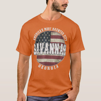 Savannah Georgia, Vintager Amerikaner T-Shirt