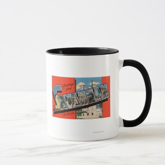 Savannah, Georgien - Große Briefszenen 2 Tasse (Rechts)