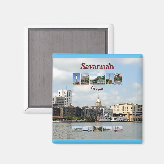Savannah, Georgien Magnet (Vorderseite/Rückseite)