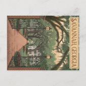Savannah, Georgien Postkarte (Vorderseite)