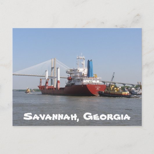 Savannah, Georgien Postkarte (Vorderseite)