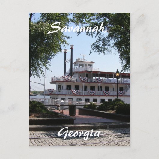 Savannah, Georgien Postkarte (Vorderseite)