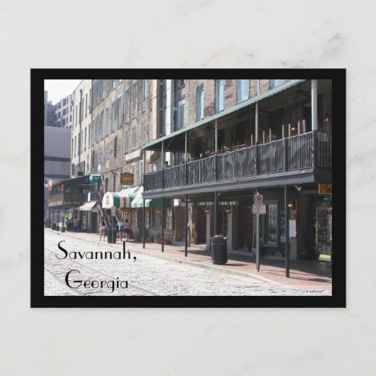 Savannah, Georgien Postkarte (Vorderseite)