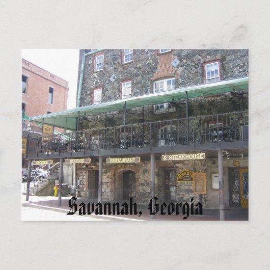 Savannah, Georgien Postkarte (Vorderseite)
