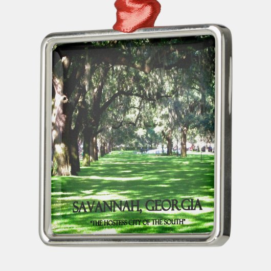 SAVANNAH, GEORGIEN SILBERNES ORNAMENT (Links)