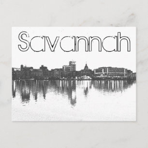 Savannah, Georiga, USA Postkarte