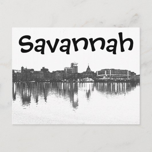 Savannah, Georiga, USA Postkarte (Vorderseite)