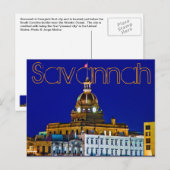 Savannah, Georiga, USA Postkarte (Vorne/Hinten)