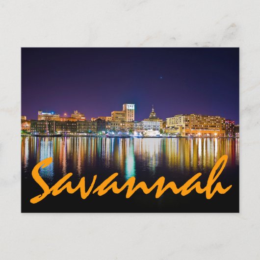 Savannah, Georiga, USA Postkarte (Vorderseite)