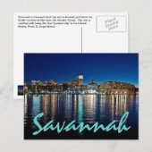 Savannah, Georiga, USA Postkarte (Vorne/Hinten)