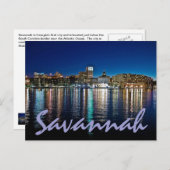 Savannah, Georiga, USA Postkarte (Vorne/Hinten)