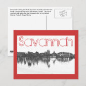 Savannah, Georiga, USA Postkarte (Vorne/Hinten)