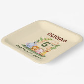 Savannah giraffe Löwe Hippo Zebra Elefant Pappteller (Gewinkelt)