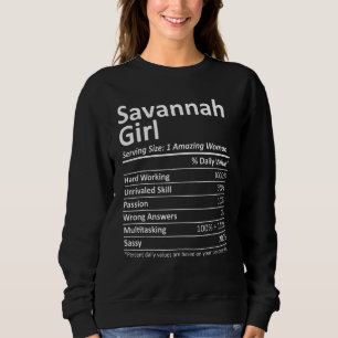 Savannah Girl Ga Georgia City Zuhause Roots Usa Sweatshirt