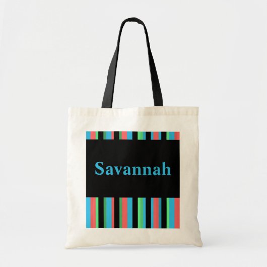 Savannah Hübsch Striping Tote Bag Tragetasche (Vorne)