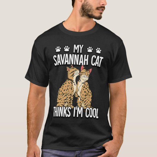 Savannah-Katze  9 T-Shirt (Vorderseite)