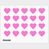 Savannah Kids Name Sticker Personalisiert Rosa Wei (Blatt)