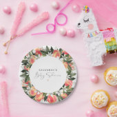 SAVANNAH Kleine Peach Baby Dusche Pappteller (Party)