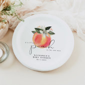 SAVANNAH Kleine Peach Baby Dusche Pappteller