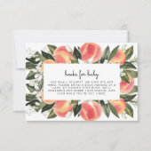 SAVANNAH Little Peach Books for Baby Showcard Einladung (Vorderseite)