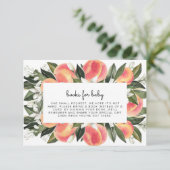 SAVANNAH Little Peach Books for Baby Showcard Einladung (Stehend Vorderseite)