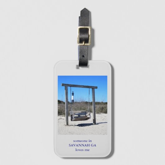 Savannah Love Gepäckanhänger (Vorderseite Vertikal)