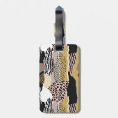 Savannah mit/ Custom Monogram & Name Gepäckanhänger (Rückseite vertikal)