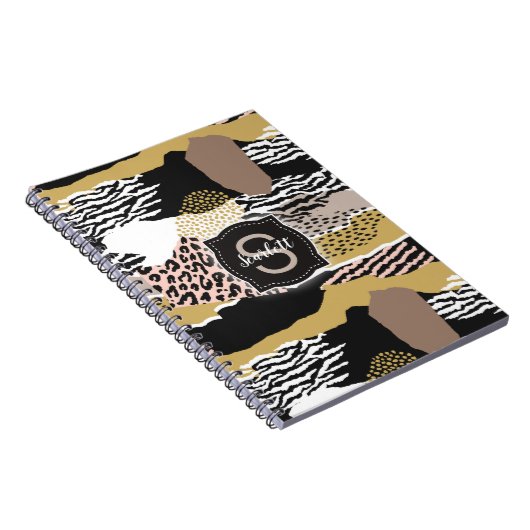 Savannah mit/ Custom Monogram & Name Notizblock (Rechte Seite)