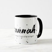 Savannah Name Tasse Individuelle Name Personalisie (VorderseiteRechts)