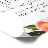 SAVANNAH Peach Advisor und wünscht Unterschrift Poster (Ecke)