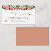 SAVANNAH Peach Bachelorette Panty Game Ticket (Vorne/Hinten)