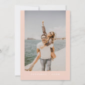 SAVANNAH Peach Botanical Floral Engagement Party Einladung (Rückseite)