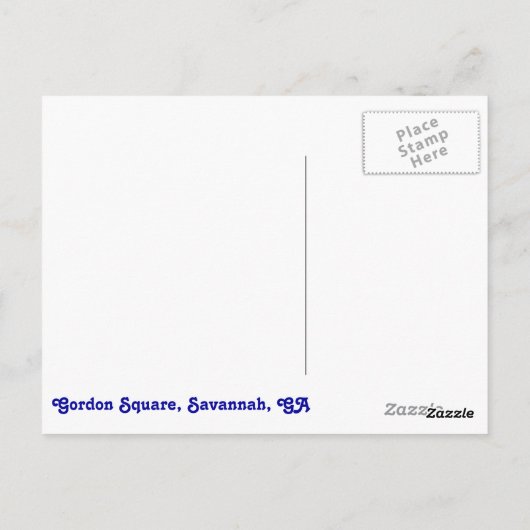 Savannah Postcard Postkarte (Rückseite)