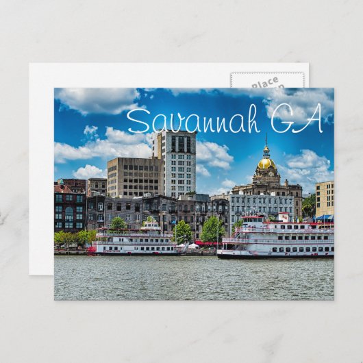 Savannah Postkarte (Vorne/Hinten)