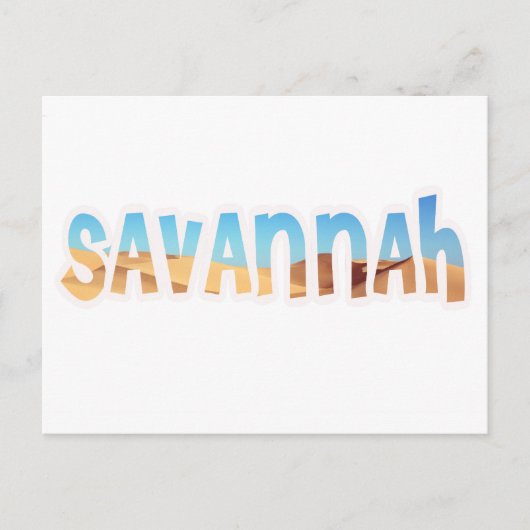 SAVANNAH POSTKARTE (Vorderseite)
