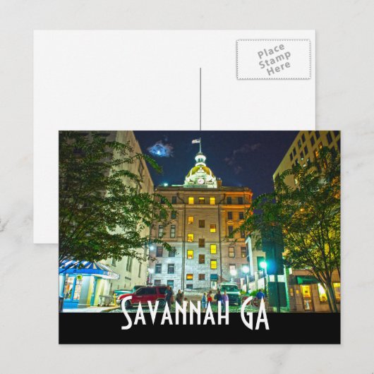 Savannah Postkarte (Vorne/Hinten)