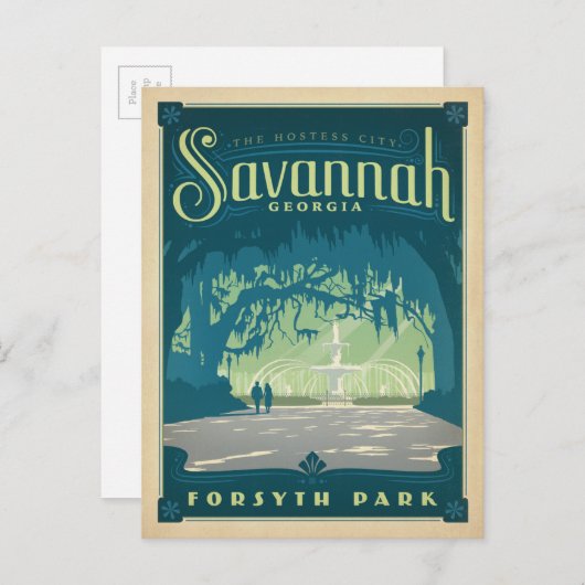 Savannah Postkarte (Vorne/Hinten)