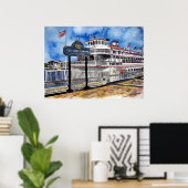 savannah_queen_river_boat poster (Heimbüro)