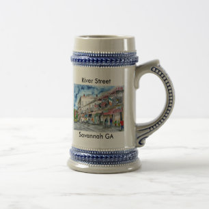 Savannah River Straßenbier Stein-Tasse Georgia Bierglas
