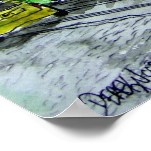 savannah_river_street_painting poster (Ecke)