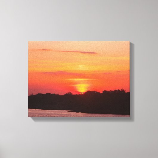 Savannah River Sunset Leinwand drucken (Vorderseite)