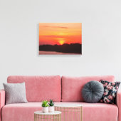 Savannah River Sunset Leinwand drucken (Insitu (Wohnzimmer))