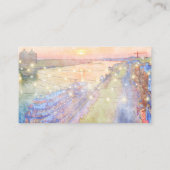 Savannah River Sunset Watercolor Website Begleitkarte (Rückseite)