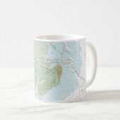 Savannah River und Wassaw Sound Nautical Chart Kaffeetasse (VorderseiteRechts)