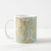 Savannah River und Wassaw Sound Nautical Chart Kaffeetasse (Links)
