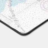 Savannah River und Wassaw Sound Nautical Chart Schreibtischunterlage (Ecke)
