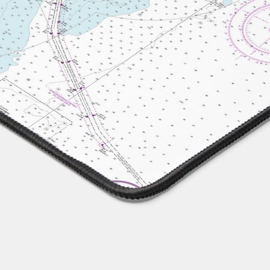 Savannah River und Wassaw Sound Nautical Chart Schreibtischunterlage (Ecke)
